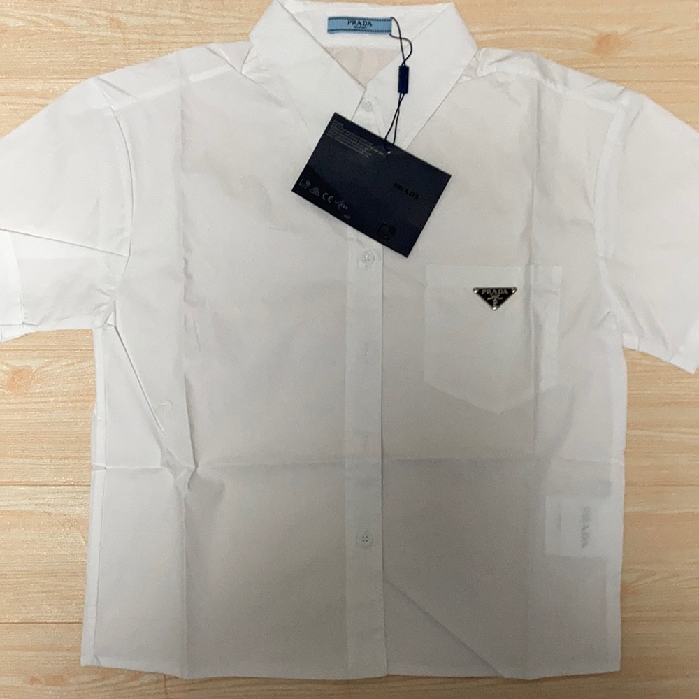 Prada White Button Up shirt size small